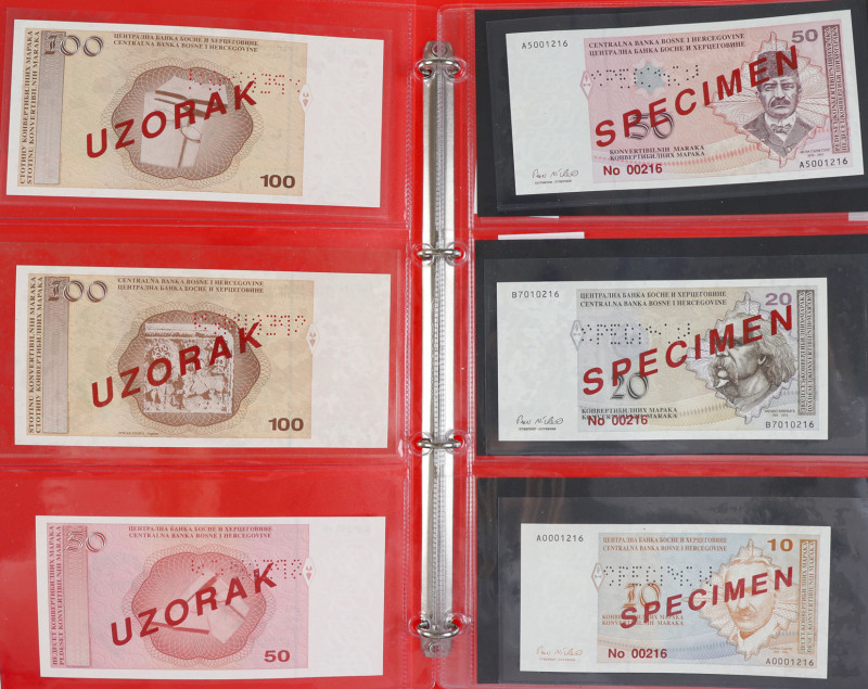 Bosnië-Herzegovina - Bosnia Herzegovina - Serie Specimens: 50 Convertible Pfenig...