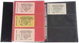 Duitsland - Nice and rare collection emergency notes Germany "Wertbeständiges Notgeld" period 1923-1924, A-Z among which 5 Goldmark Cham 18.12,1923, 4...