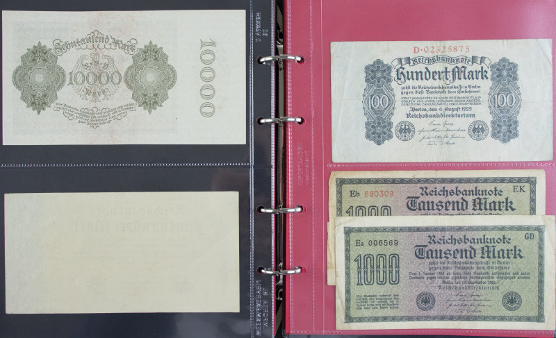 Duitsland - Collection banknotes Germany in 2 albums 1904-1996 including German ...