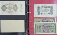 Duitsland - Collection banknotes Germany in 2 albums 1904-1996 including German occupation Lithuania + Poland, Rentenmarken from 20's-30's, allied occ...