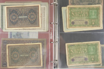 Duitsland - Collection banknotes Germany in 2 albums including Notgeld