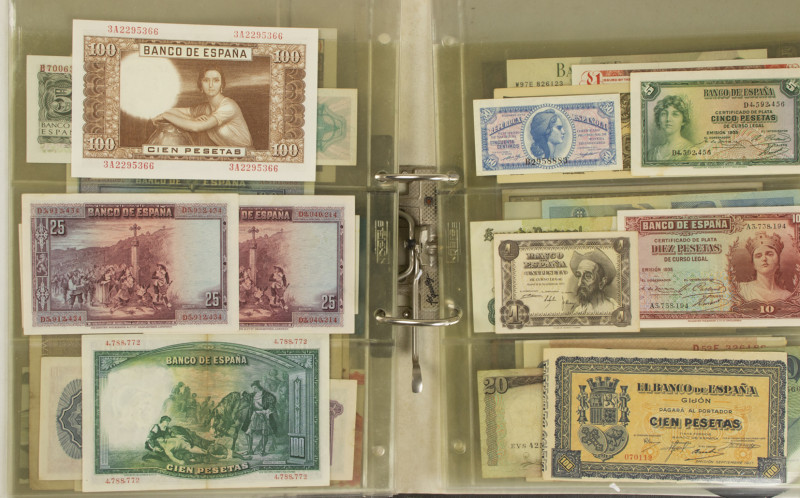 Europa - Album collection banknotes Europe including Austria, Sweden, Spain, Sco...