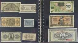 Griekenland - Album collection banknotes Greece 1920's-1940's - Total 76 pcs. + Albania 20 Franga 1945 and 100 Franga 1940