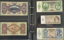 Hongarije / Hungary - Album with collection banknotes Hungary 1848-2005 including State (Treasury) Notes, Finance Ministry, POW campmoney 1916, etc.
