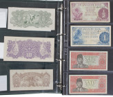 Indonesië - Album with collection banknotes Neth. Indies, Jap. occupation + Indonesia 1944-1999
