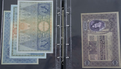 Oostenrijk - Album with small collection banknotes Austria 1902-1985 including 1000 Schilling 1966 - Total ca. 47 pcs.