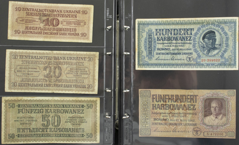 Ukraïne - Album banknotes Ukraine 1918-2006 including 5, 10, 20, 50, 100 + 500 K...