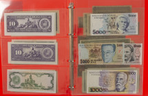 Zuid-Amerika / South America - Small collection banknotes South America including Colombia, Argentina, Cuba, etc.
