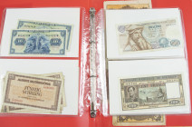 Small collection banknotes world including Belgium, Switzerland, Turkey, France, etc. - Total ca. 30 pcs.
