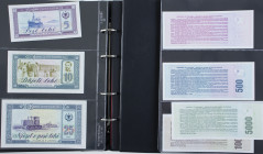 Collection banknotes world in 2 Albums letter A: Albania, Afghanistan, Algeria, Antartica, Argentina, Armenia, Australia, Aruba + Azerbaijan.