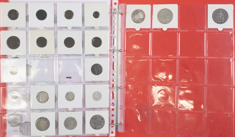 Albums - Map met kleine collectie provinciale munten Holland wo. Duiten, Schelli...
