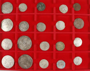 Boxes - Cassette provinciale munten Deventer met Rijderschellingen, 1 Gulden, Zilveren Rijder, Zilveren Dukaat, Florijnen, Daalder en Dubbele Daalder ...