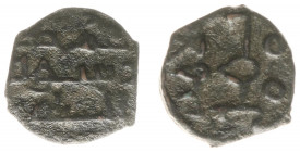 Arabian Empires - Abbasid Caliphate - Cilicia - Amir Thamal, Governor of Tarsus (AH311-326) - Cast AE Fals (2.07 g.), w/o mint (Tarsus) and date (A.30...