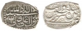 Arabian Empires - Iran/Afghanistan - Safavid Dynasty - Husayn I (AH1105-1135 / AD1694-1722) - AR 5 Shahi AH1123, Tabriz, type C (KM276.3) rectangular ...