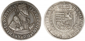 Austria - Empire - Erzherzog Ferdinand (1564-1595) - Taler nd., Hall (Dav.8099) - Obv: Half length armored bust right with sword and shouldered sceptr...