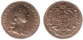 Austria - Empire - Maria Theresa (1740-1780) - Kreuzer 1760-H (KM2007) - Obv: Bust right / Rev: Value on cartouche - UNC, full orig. mint lustre