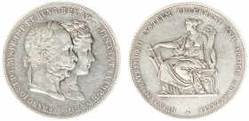 Austria - Empire - Franz Joseph I (1848-1916) - 2 Gulden 1879-A - Silver Wedding Jubilee (KM X.M5, J.369, ANK46) - Obv: Conjoined heads right / Rev: F...