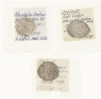 Arabische Rijken - Lot with 3x AR Akçe Eretnid: AR Akçe AH748, type B, Sivas (A-2320.2); AR Akçe (A.2323); AR Akçe (A-2324B)
