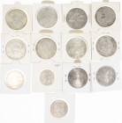 Austria - Lot silver coins Austria a.w. 50, 100 & 500 Schillings