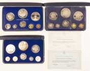 Barbados - Lot with 3 Proofsets Barbados: 1974 & 1976 (2)