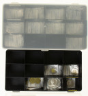 Canada - Collection coins Canada in 3 storage boxes, all coins described and sorted in zipbags, some silver coins