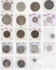 China - Lot with 19 coins a.w. 4x Fat Man Dollar and 1x Junk Dollar, others China, India Bundi Rupee, 3x Tibet Rupee etc.