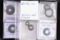 China - Lot coins Wang Mang (AD7-23) and Wu Zhu coins (from AD25) - total 26 coin, all described in lot