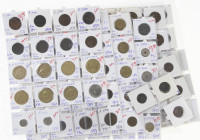 Denmark - Lot coins Denmark in coin holders on album sheets in box
