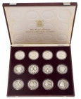 Divers - Collection 'The Royal Marriage Commemorative Coin Collection 1981' cont. 12 Crownsize Sterling silver Proof coins in cassette