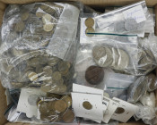 World - Box with appr. 7,5 kilo various world coins incl. silver