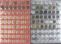 World - Box with 5 albums various world coins