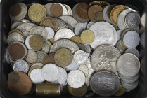 World - Lot various world coins incl. some silver USA and France