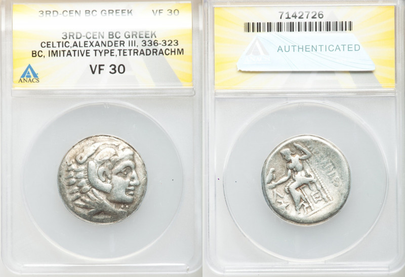 DANUBE REGION. Balkan Tribes. Ca. 3rd century BC. AR tetradrachm (26mm, 10h). AN...
