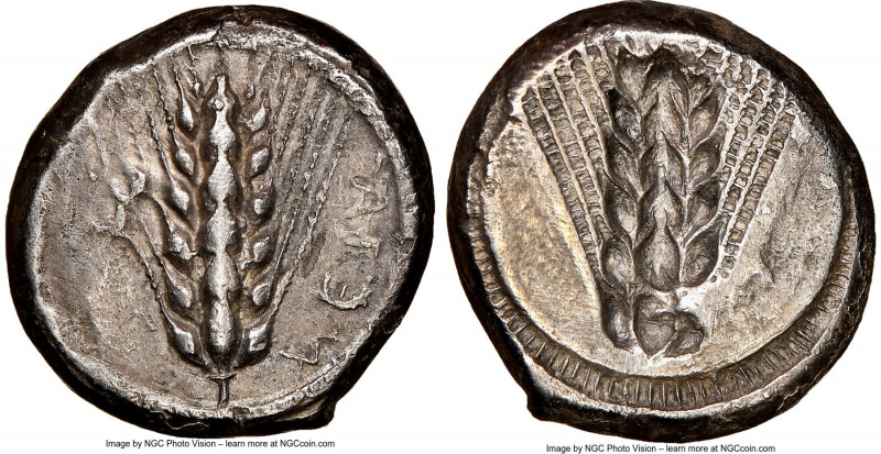LUCANIA. Metapontum. Ca. 470-440 BC. AR stater (19mm, 7.47 gm, 11h). NGC XF 5/5 ...