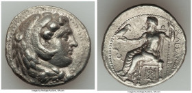 MACEDONIAN KINGDOM. Alexander III the Great (336-323 BC). AR tetradrachm (27mm, 16.76 gm, 2h). VF, graffiti, scuff. Lifetime issue of 'Babylon', ca. 3...