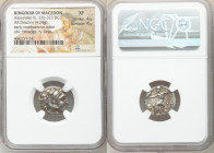 MACEDONIAN KINGDOM. Alexander III the Great (336-323 BC). AR drachm (16mm, 4.24 gm, 12h). NGC XF 4/5 - 4/5. Early posthumous issue of Abydus, ca. 310-...