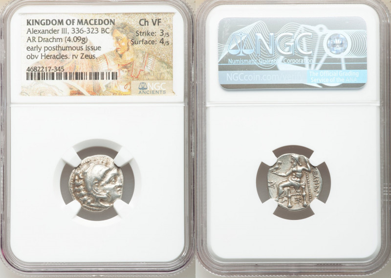 MACEDONIAN KINGDOM. Alexander III the Great (336-323 BC). AR drachm (16mm, 4.09 ...