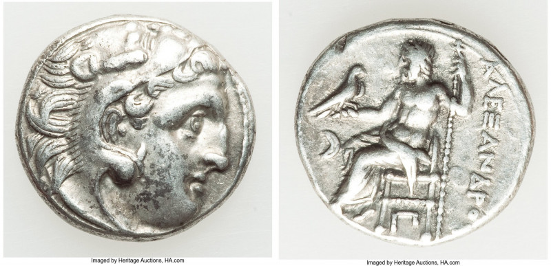 MACEDONIAN KINGDOM. Alexander III the Great (336-323 BC). AR drachm (17mm, 4.42 ...