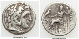 MACEDONIAN KINGDOM. Philip III Arrhidaeus (323-317 BC). AR drachm (16mm, 4.36 gm, 12h). Fine. Colophon, ca. 323-319 BC. Head of Heracles right, wearin...