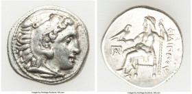 MACEDONIAN KINGDOM. Philip III Arrhidaeus (323-317 BC). AR drachm (16mm, 4.21 gm, 10h). VF. Colophon, ca. 323-319 BC. Head of Heracles right, wearing ...