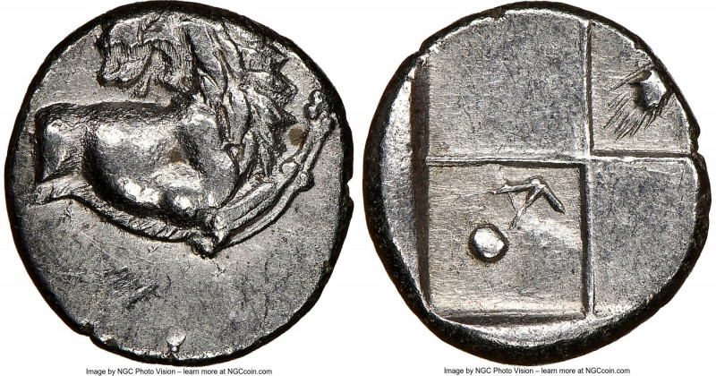 THRACE. Chersonesus. Ca. 4th century BC. AR hemidrachm (14mm). NGC XF, brushed. ...