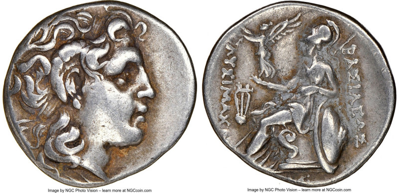THRACIAN KINGDOM. Lysimachus (305-281 BC). AR drachm (18mm, 12h). NGC VF. Ephesu...