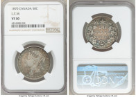 Victoria "LCW" 50 Cents 1870 VF30 NGC, London mint, KM6. Variety with L.C.W. on truncation. 

HID09801242017

© 2020 Heritage Auctions | All Right...