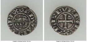 Aquitaine. Edward I (1272-1307) Obole au Lion ND (1291-1294) Good VF, Bordeaux mint, Elias-21a (RR), W&F-17 1/a (R). 14mm. 0.49gm. Rather admirable qu...