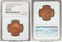 Louis-August de Bourbon copper "Artillery" Jeton 1704-Dated MS64 Red NGC, Feuardent-1026. 

HID09801242017

© 2020 Heritage Auctions | All Rights ...