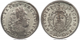 Jülich-Berg. Johann Wilhelm 1/6 Thaler 1715-NP MS64 PCGS, KM139. Bright surfaces with delicate silver toning accents, culminating in superb visual app...