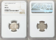 Trier. Johann Hugo 4 Pfennig 1677 MS63 NGC, KM138. 

HID09801242017

© 2020 Heritage Auctions | All Rights Reserved