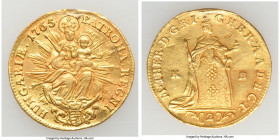 Maria Theresa gold 2 Ducat 1765-KB XF (Mount Removed, Tooled, Kremnitz mint, KM379. 25.6mm. 6.87gm. 

HID09801242017

© 2020 Heritage Auctions | A...