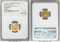 Lombards. Anonymous gold Tremissis ND (c. 568-690) AU Details (Holed) NGC, MEC 1-298. Uncertain King in the Name of Justin II. 

HID09801242017

©...