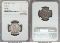Parma. Ferdinando di Borbone 20 Soldi 1793 MS62 NGC, KM-C7. Silver and rose toning. 

HID09801242017

© 2020 Heritage Auctions | All Rights Reserv...